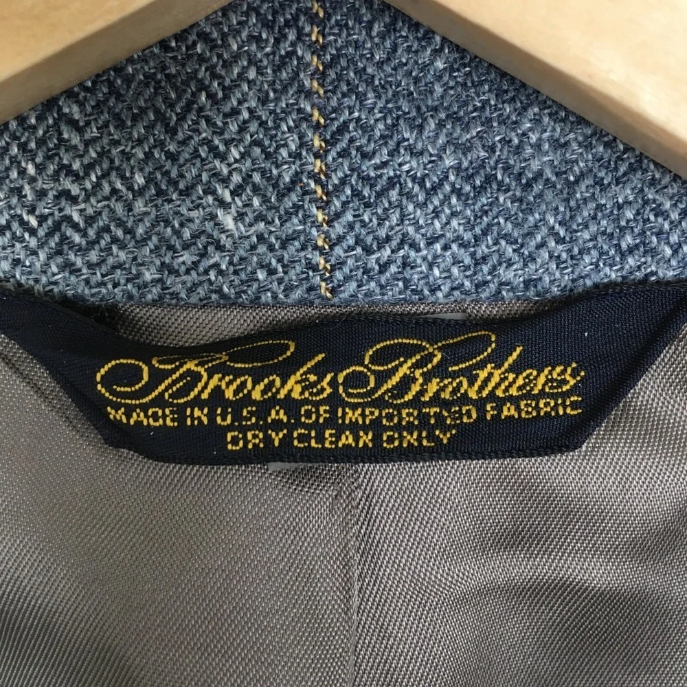 Brooks Brothers Mens Blazer Sports Coat Blue Plaid Size 42R